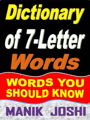 cover image of Dictionary of 7-Letter Words